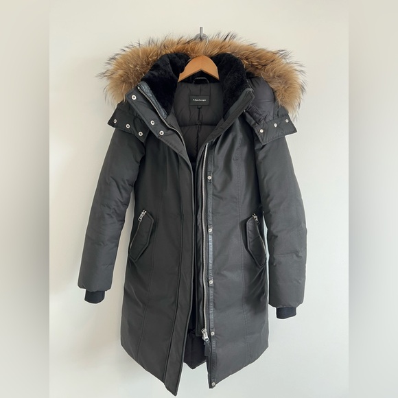 Mackage Kerry Down Parka, Women’s Small, Black, Raccoon Fur, Excellent Condition - Picture 1 of 16